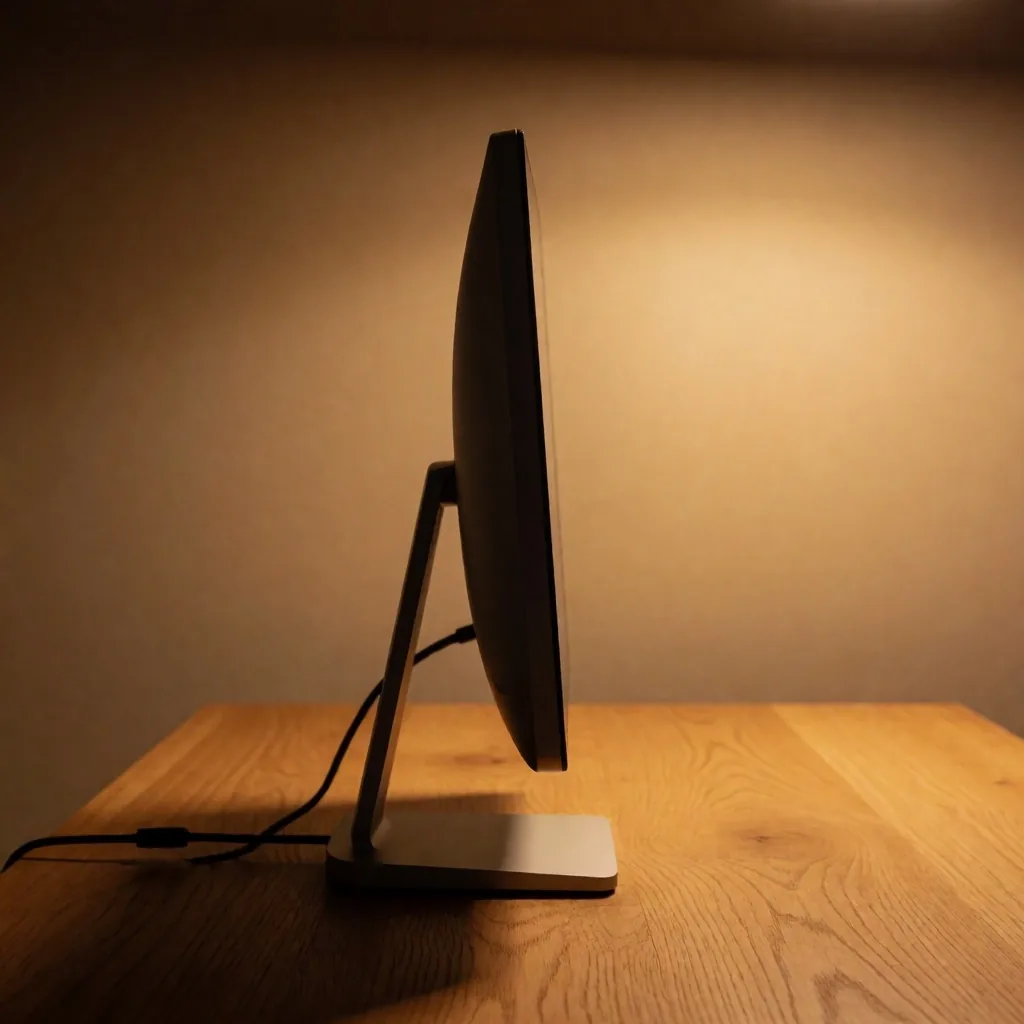 Monitor helyes ergonómiai távolságban az asztalon